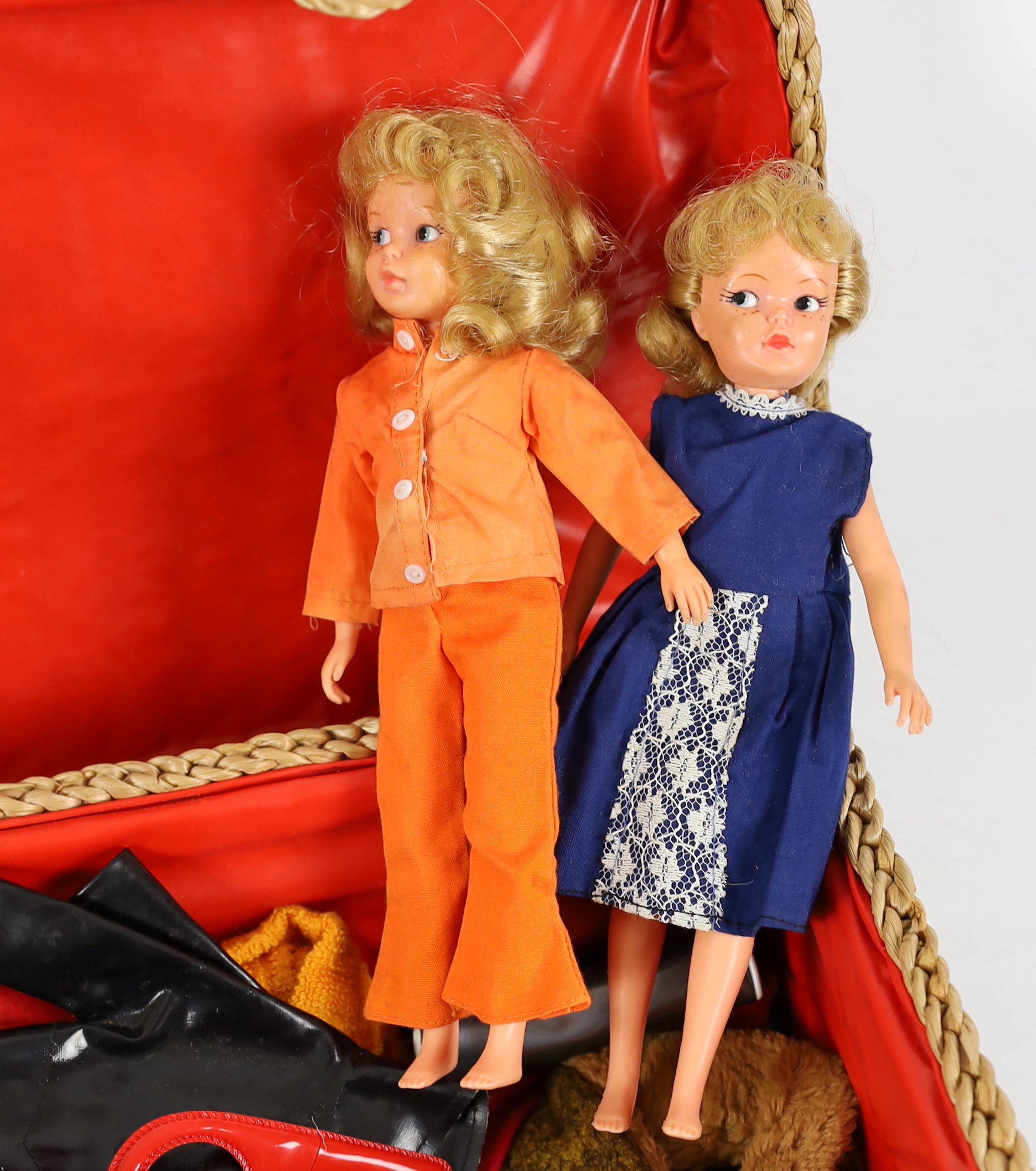 A selection of Sindy dolls, clothing and furniture